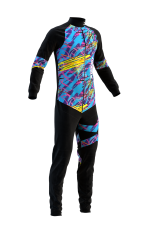 Blue Graffity skydive jumpsuit