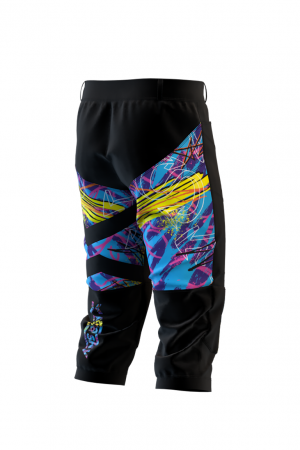 Blue Graffity skydiving shorts by kua sky 4