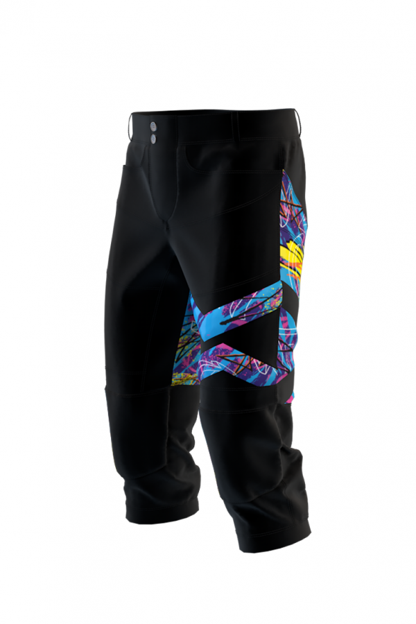 Blue Graffity skydiving shorts by kua sky