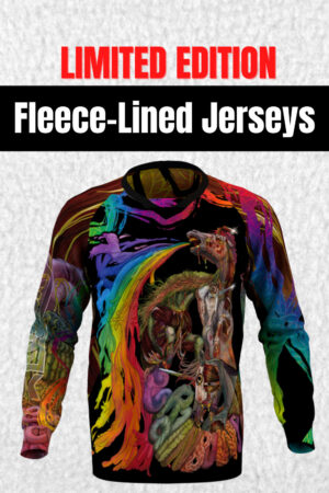 FLEECE JERSEY: Zombie Unicorn 2.0